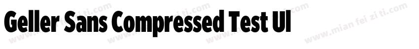 Geller Sans Compressed Test Ultra字体转换